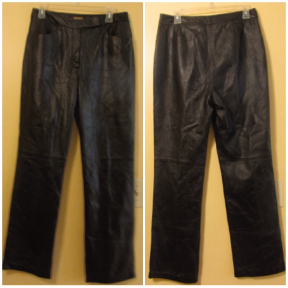 Calson leather pants size 10